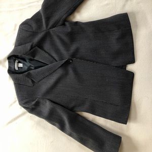 Anne Klein plaid blazer w/single button
